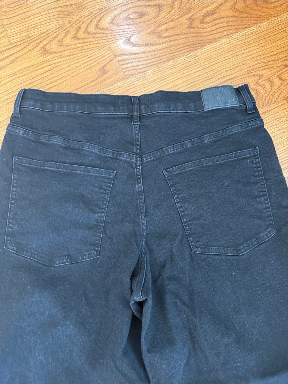 Madewell Perfect Vintage Wide-Leg Jeans Size 33 Black High Rise - Picture 5 of 12